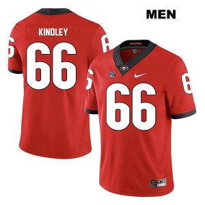 Men's Georgia Bulldogs NCAA #66 Solomon Kindley Nike Stitched Red Legend Authentic College Football Jersey RKZ6054DZ